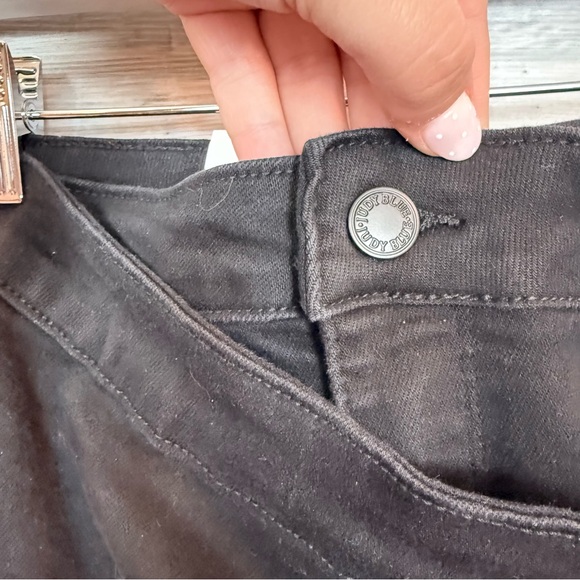 NWT Judy Blue Black High Waist Tie-Front Denim Skort - Size Large - Picture 9 of 9